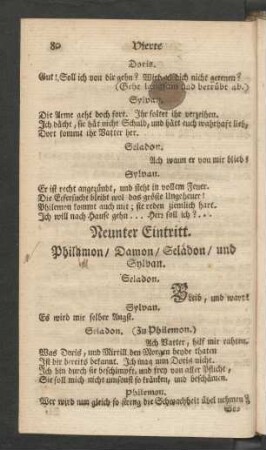 Neunter Eintritt.