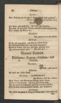 Neunter Eintritt.