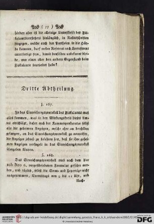 Dritte Abtheilung