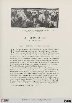 5. Pér. 1.1920: Les Salons de 1920, 2, La Société des Artistes Français