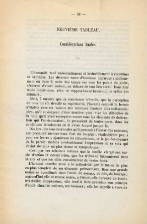 Neuvième tableau. Considérations finales