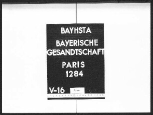 Die Bewerbungen des H.I.A. Boensch in Algier (1838), des van Geenen aus Rodalben, in Algier (1848), des österreichischen Konsul in Algier Jean Ghezzi (1867) und des Sifred Lé-Vy in Algier um ein bayerisches Konsulat in Algier (1882)