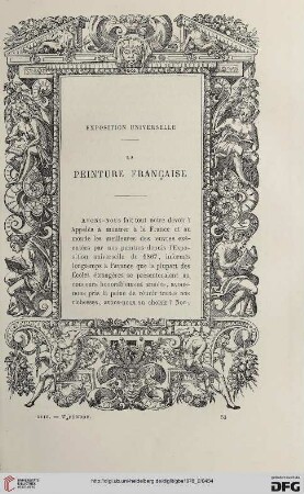 2. Pér. 18.1878: La peinture française : exposition universelle