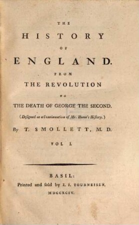 The History Of England : From The Revolution To The Death Of George The Second ; (Designed as a Continuation of Mr. Hume's History.), 1