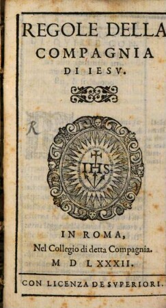 Regole della compagnia di Gesu