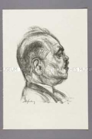 Bildnis des Politikers Rudolf Hilferding