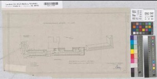 Arnsberg, Bezirksregierung, Hauptgebäude Seibertzstr. 1, Lageplan Dachgeschoss