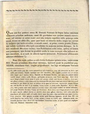 Emendationum Varronianarum specimen, 1