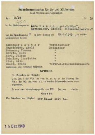 Busse, Karl