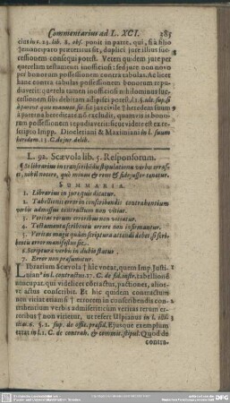 L. 92. Scaevola lib. 5. Responsorum