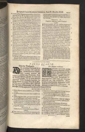 Constitutio XXX. - XXXIV.
