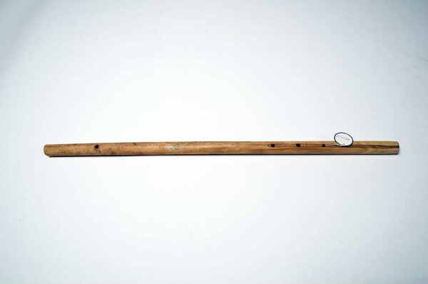 open transverse flute with finger holes