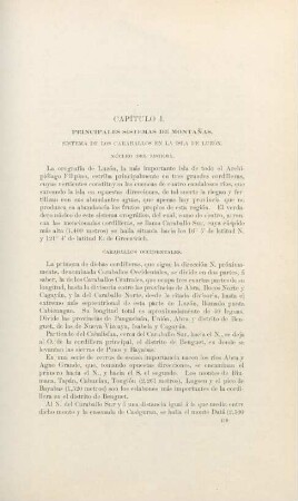 Capítulo I. Principales sistemas de montanas
