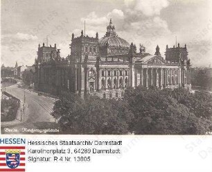 Berlin, Reichstagsgebäude / Außenansicht