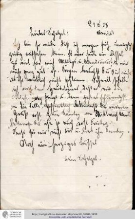 Brief vom 21.08.1908