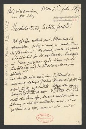 Brief an Ferruccio Busoni : 15.02.1898