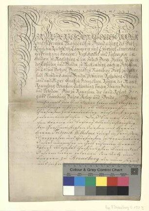 König Friedrich [II.], Markgraf von Brandenburg, bestätigt der Stadt Strausberg ihre alten Rechte und Freiheiten.