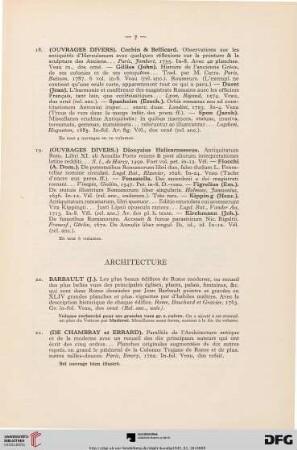 Architecture (Nr. 20-35)