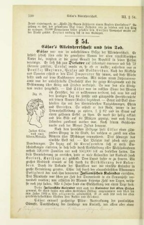 § 54. Cäsar's Alleinherrschaft und sein Tod