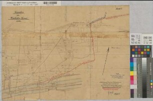 Hamm (Hamm) Zeche Sachsen Westfalenkanal Lageplan 1915 1 : 2500 47 x 64 Pause mit Einzeichnung Bergämter B Nr. 5207