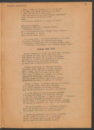 Cosas del Cid