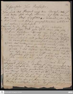 Brief von Hieronymus Freyer an August Hermann Francke.