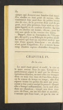 Chapitre IV. De la cire.