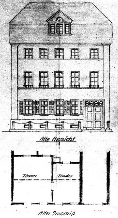 Wohnhaus und ehem. ökonomiegebäude; Lauterbach, Marktplatz 27