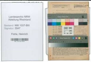 Entnazifizierung Heinrich Flohe , geb. 08.12.1902 (Schaffner)