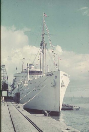 Passagierschiff "Milwaukee" : Passagierschiff "Milwaukee" (1929; Blohm und Voss) der Hamburg-Amerika Linie (HAL)