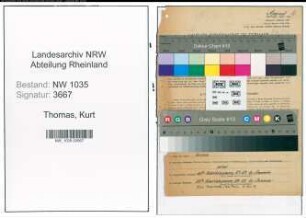 Entnazifizierung Kurt Thomas , geb. 01.04.1902 (Steiger)