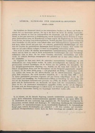 Lübeck, Dänemark und Schleswig-Holstein 1848-1850