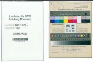 Entnazifizierung Hugo Lodde , geb. 01.01.1918 (Bankangestellter)