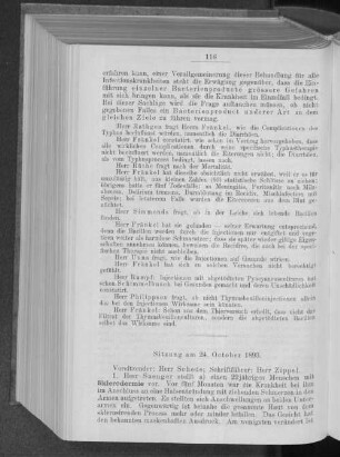 Sitzung am 24. October 1893.
