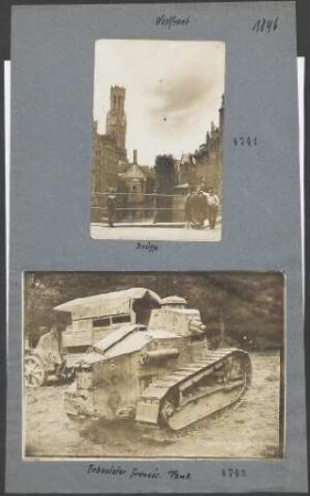 Erbeuteter französischer Tank
