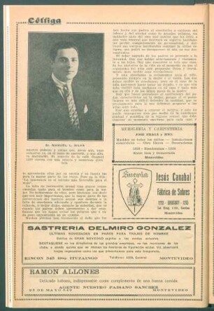 [Retrato de] Sr. Manuel L. Silva