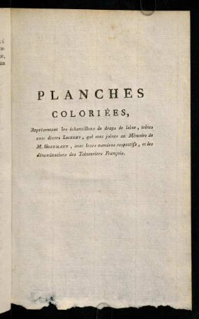 60a-60z, Planches Coloriées.