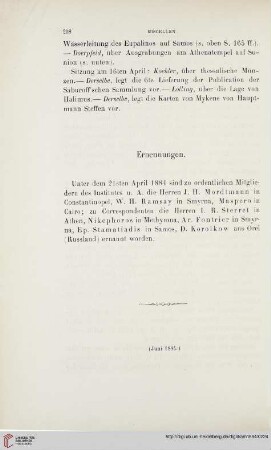 Ernennungen