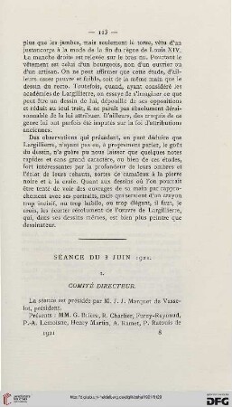 Séance du 3 juin 1921