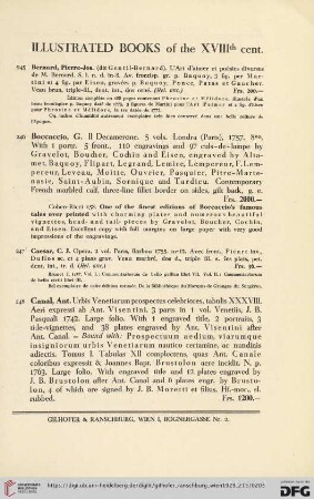 Illustrated Books of the XVIIIth cent. (No. 245 - 258)