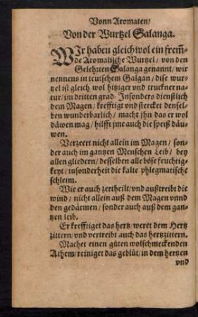 Von der Wurtzel Salanga.