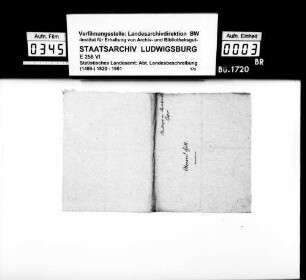 Kollektaneen des [Staatsarchivars Wilhelm Ferdinand Ludwig] Scheffer vorwiegend zur mittelalterlichen Geschichte von 47 Oberamtsorten