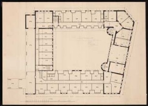 Königliches Residenzschloss Posen, Posen: Grundriss Marstall 1.OG 1:100