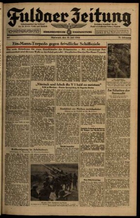 Ausgabe vom Mittwoch, den 19. Juli 1944.