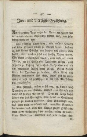 Zwei und vierzigste Erzählung