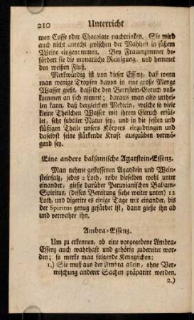 210-219, Eine andere balsamische Agatstein-Essenz; ...