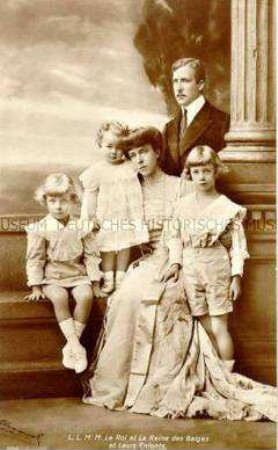 König Albert von Belgien mit Familie