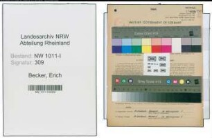 Entnazifizierung Erich Becker , geb. 22.03.1897 (Justizangestellter)