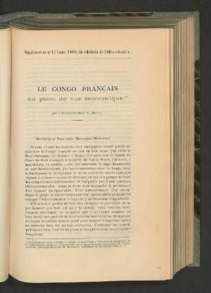 Le Congo Francais.