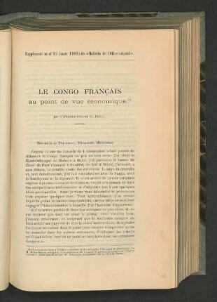 Le Congo Francais.